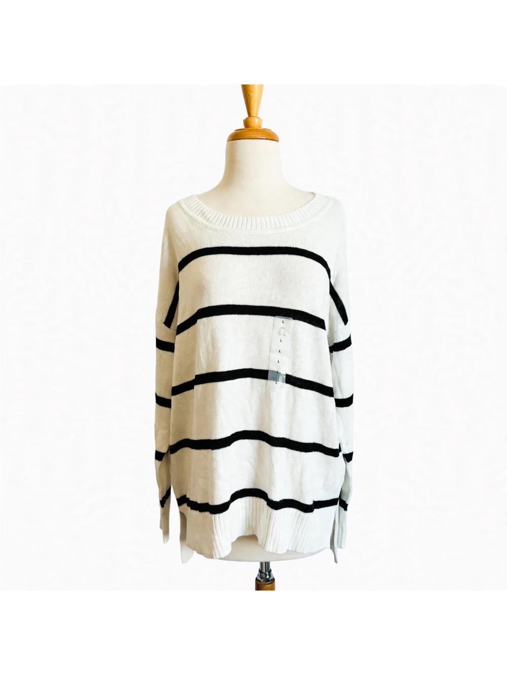 Old Navy Oversized Striped Sweater Size L NWT
